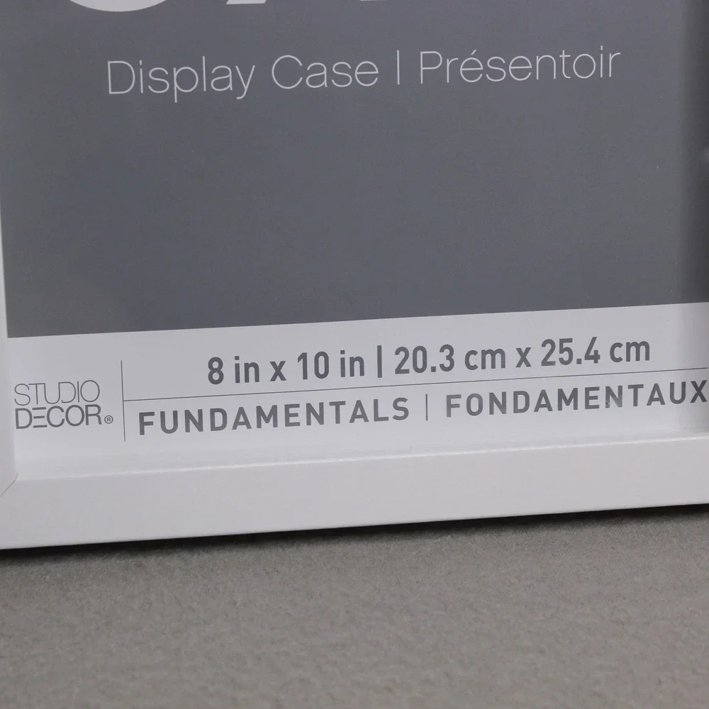 Studio Decor Display Case Unisex 8x10 White Excellent Shadow Box Frame